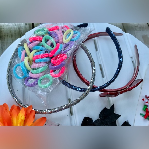 Lot GYMBOREE HARAJUKU HaIr Barrett Headbands Clips Purple Fake Hair Piece - Picture 4 of 10